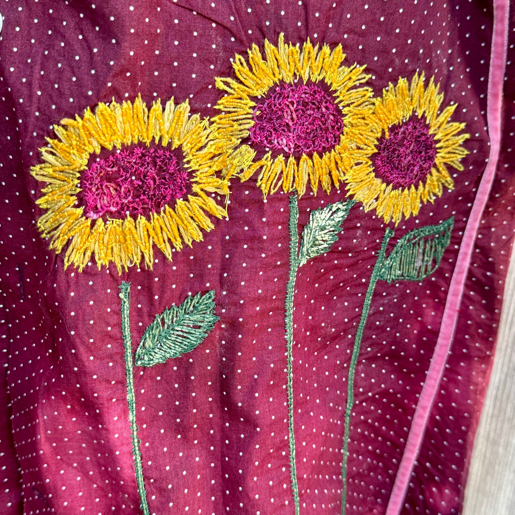 Sunflowers and Polka Dots